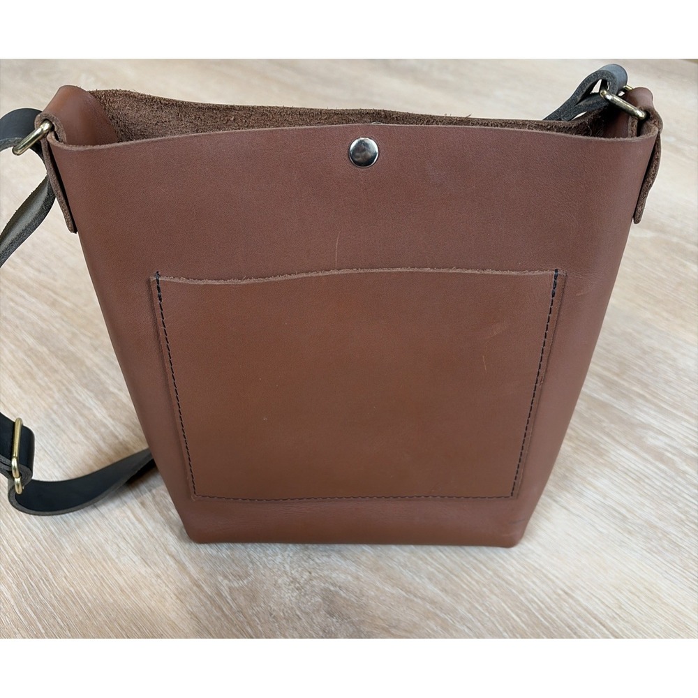 Moss Bags Parker Crossbody Bag Brown Leather Minimalist USA MSRP $145 - Picture 5 of 16